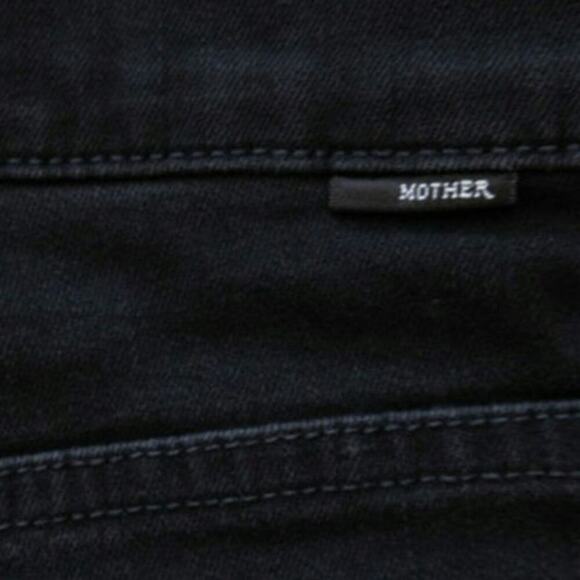 Mother Black Stunner Zip Ankle Step Fray Ladies Skinny Jeans Size 25 - Picture 7 of 13